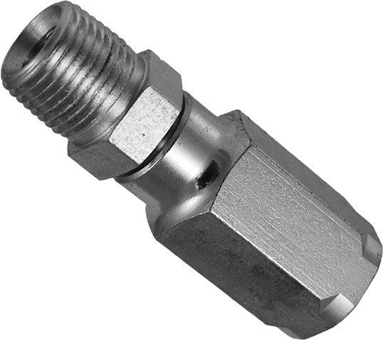 Parker® 30 Series 20130-6-8 Field Attachable Hose End Fitting, 1/2 in Hose x 3/8-18 MNPT, Steel